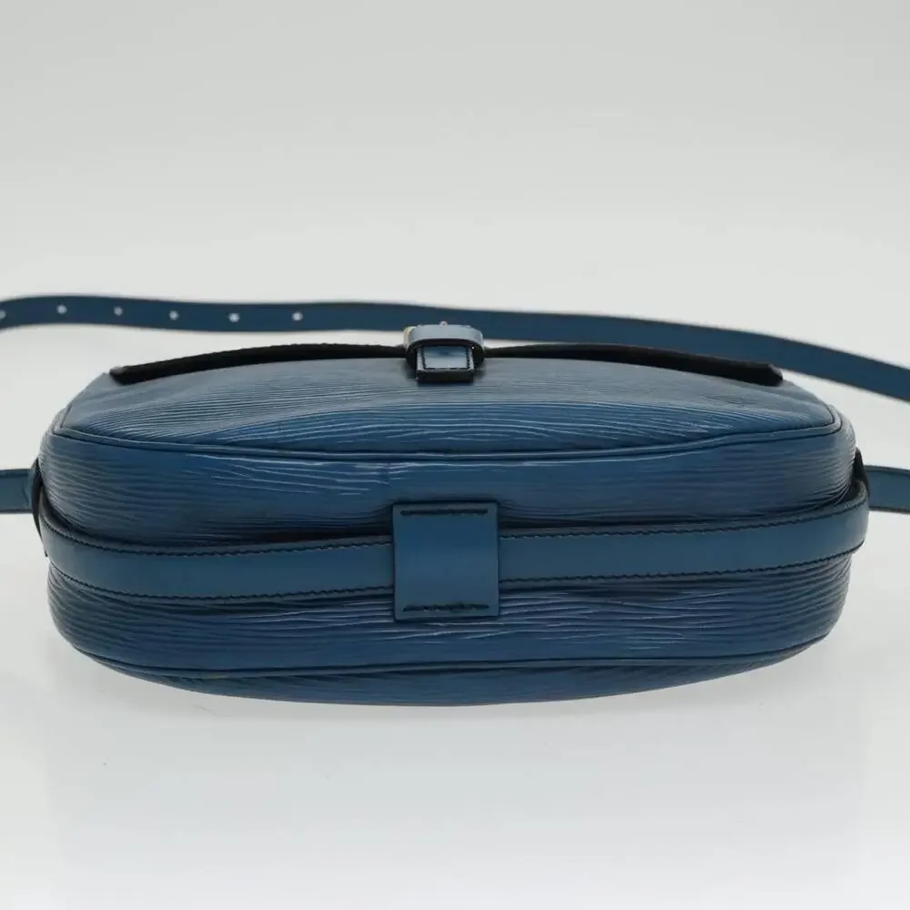 LOUIS VUITTON Epi June Feuille Shoulder Bag Blue M52155